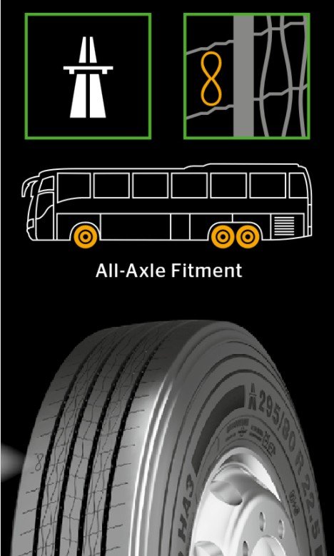 295 80 R22.5 CONTINENTAL COACH HA3 154/149 M