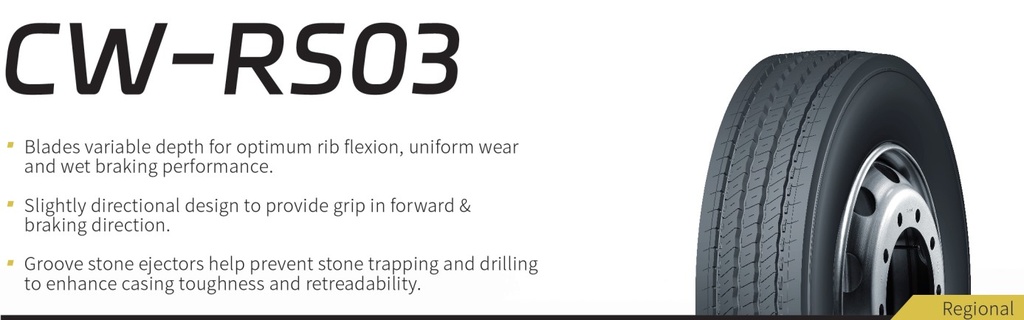 385 65 R22.5 CROSSWIND CW-RS03 164 K